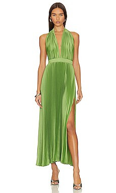 L'IDEE Moderniste Split Gown in Fern from Revolve.com | Revolve Clothing (Global)