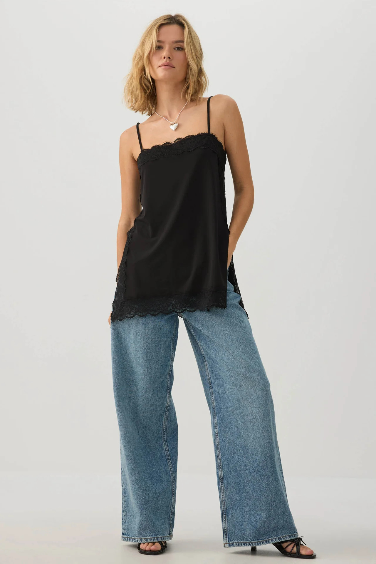 Lace Trim Tank Tunic | Ardene | Ardene US