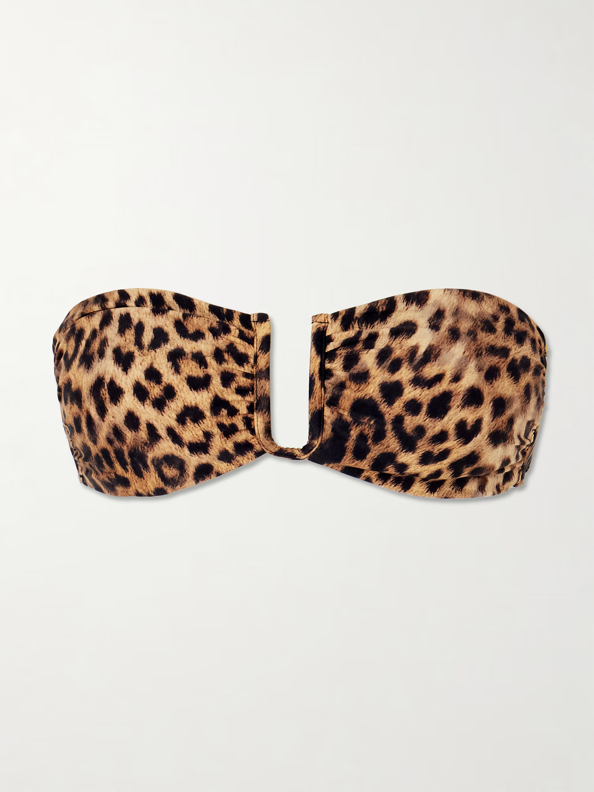 Prague leopard-print bandeau bikini top | NET-A-PORTER (US)