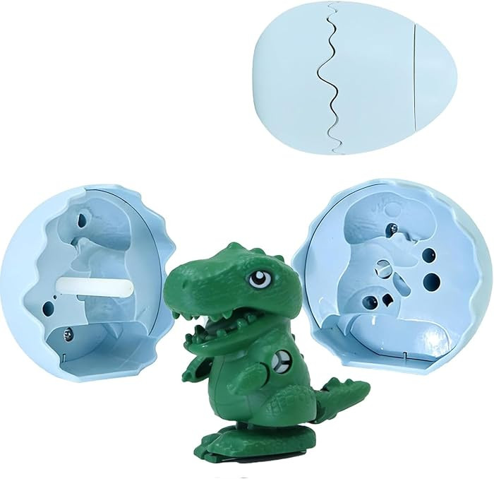 Wind-Up Dinosaur Egg Hatching Toy, Rotate The Egg to Hatch a Walking Animal, Reusable Clockwork F... | Amazon (US)