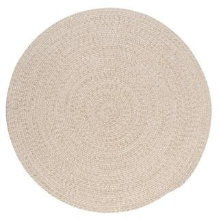 Cicero Natural 4 ft. x 4 ft. Round Braided Area Rug | The Home Depot