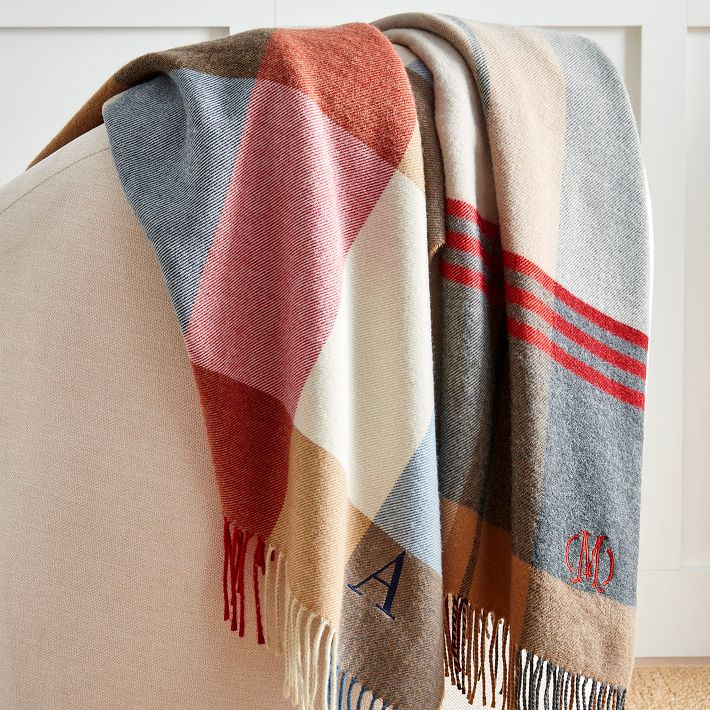 Italian Colorblock Throw Blanket | Mark and Graham