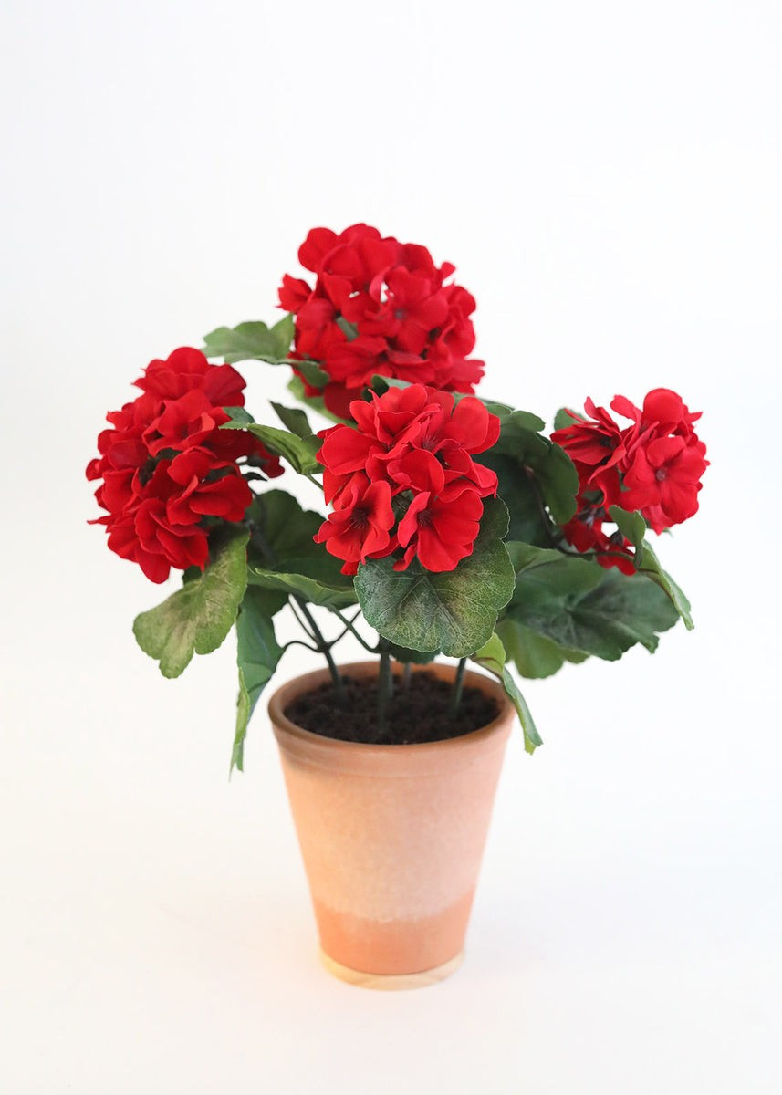 Fake Geranium UV Protected Outdoor Flowers - 17 | Afloral (US)