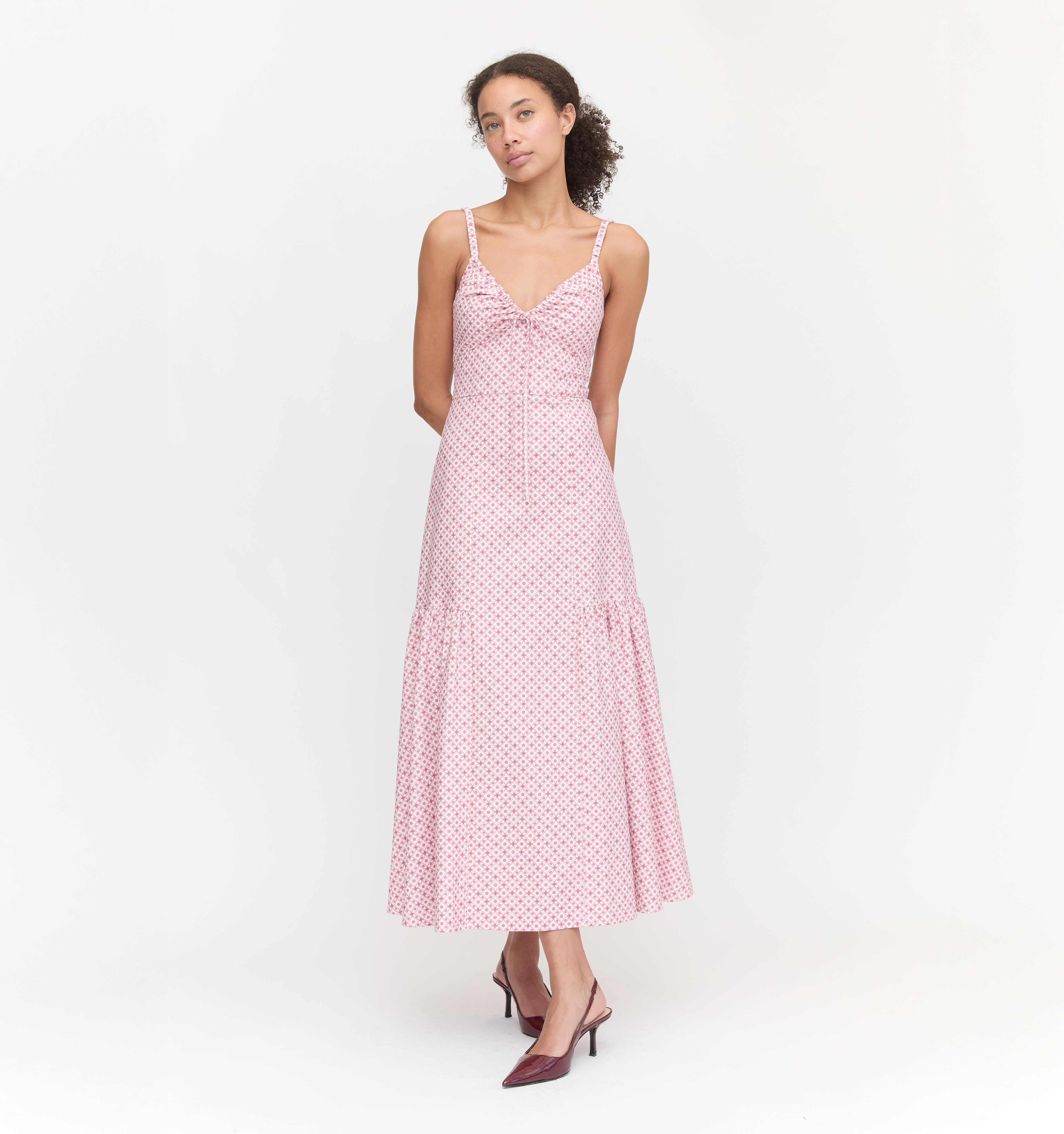 The Lillie Dress - Rose Circular Lattice | Hill House Home US