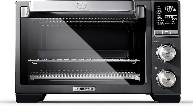 Calphalon Air Fryer Oven, 11-in-1 Toaster Oven Air Fryer Combo, 26.4 QT/25 L, Fits 12" Pizza, Sta... | Amazon (US)