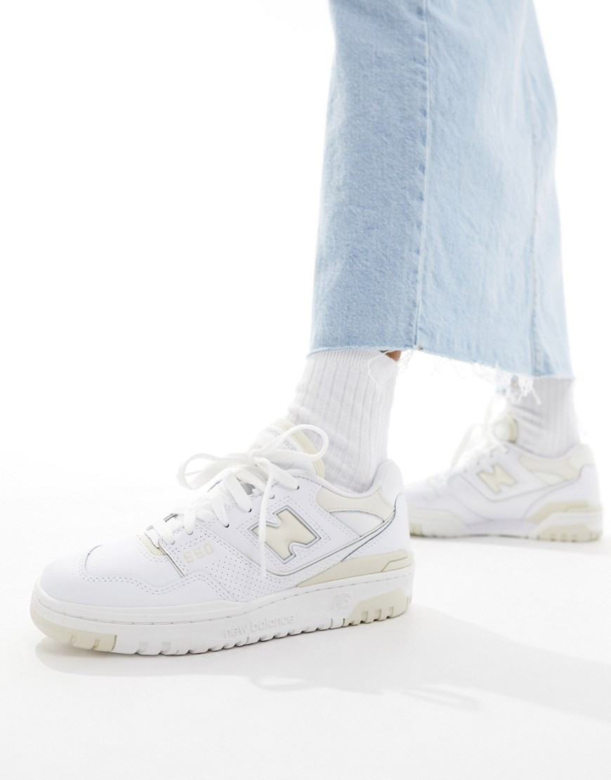 New Balance 550 trainers in white and beige | ASOS (Global)