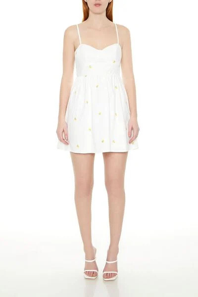 Embroidered Floral Bustier Mini Dress | Forever 21