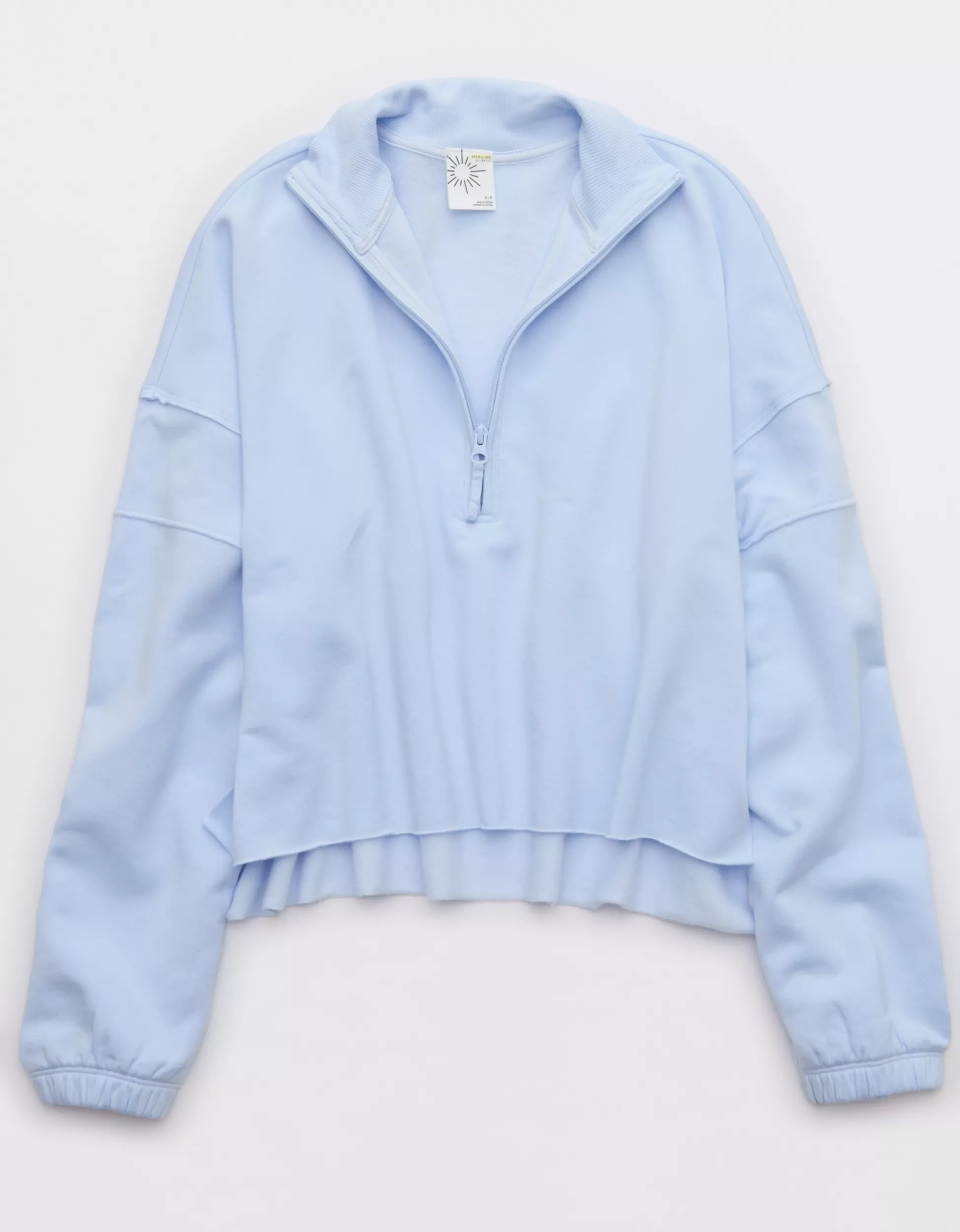 OFFLINE By Aerie OTT Seamed Quarter Zip Sweatshirt | Aerie