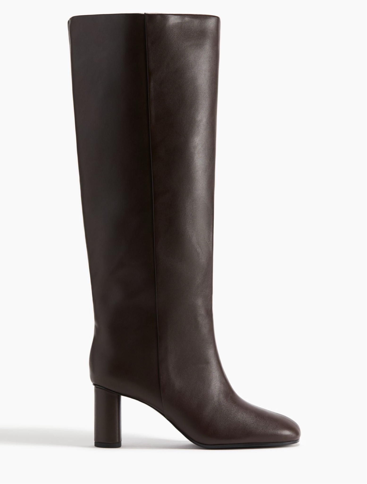 Winter Fashion, Seasonal Footwear, Stylish Essentials, Leather Boots, Winter Boots, High-Knee Boots, H&M Boots, Dark Brown Boots

#LTKstyletip #LTKuk #LTKwinter