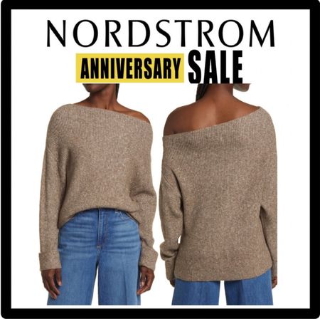 Off the shoulder sweater 
Cold shoulder 
Nordstrom sale 
Fall staple 
Back to school 

#LTKSeasonal #LTKBacktoSchool #LTKxNSale