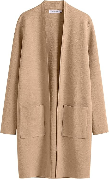 ANRABESS Cardigan Sweater for Women Casual 2024 Fall Fashion Coat Long Sleeve Open Front Knit Coa... | Amazon (US)