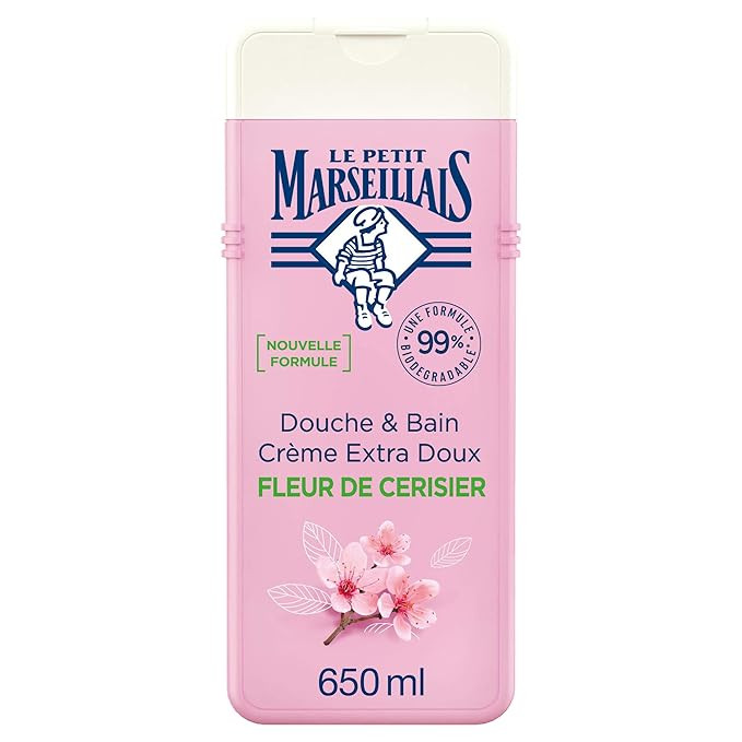 Le Petit Marseillais Shower & Bath Extra Gentle Cherry Blossom Body Wash Cream 650ml | Amazon (US)