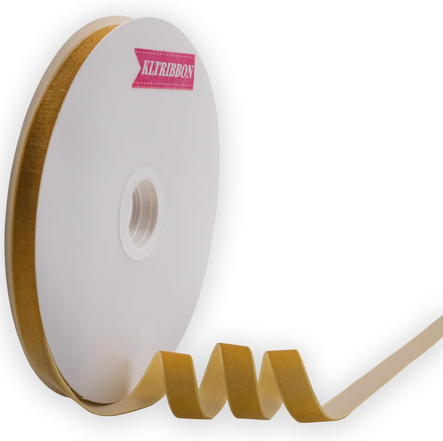 Vintage Gold Velvet Ribbon Single Faced,5/8 Inch X 25Yards Spool | Amazon (US)