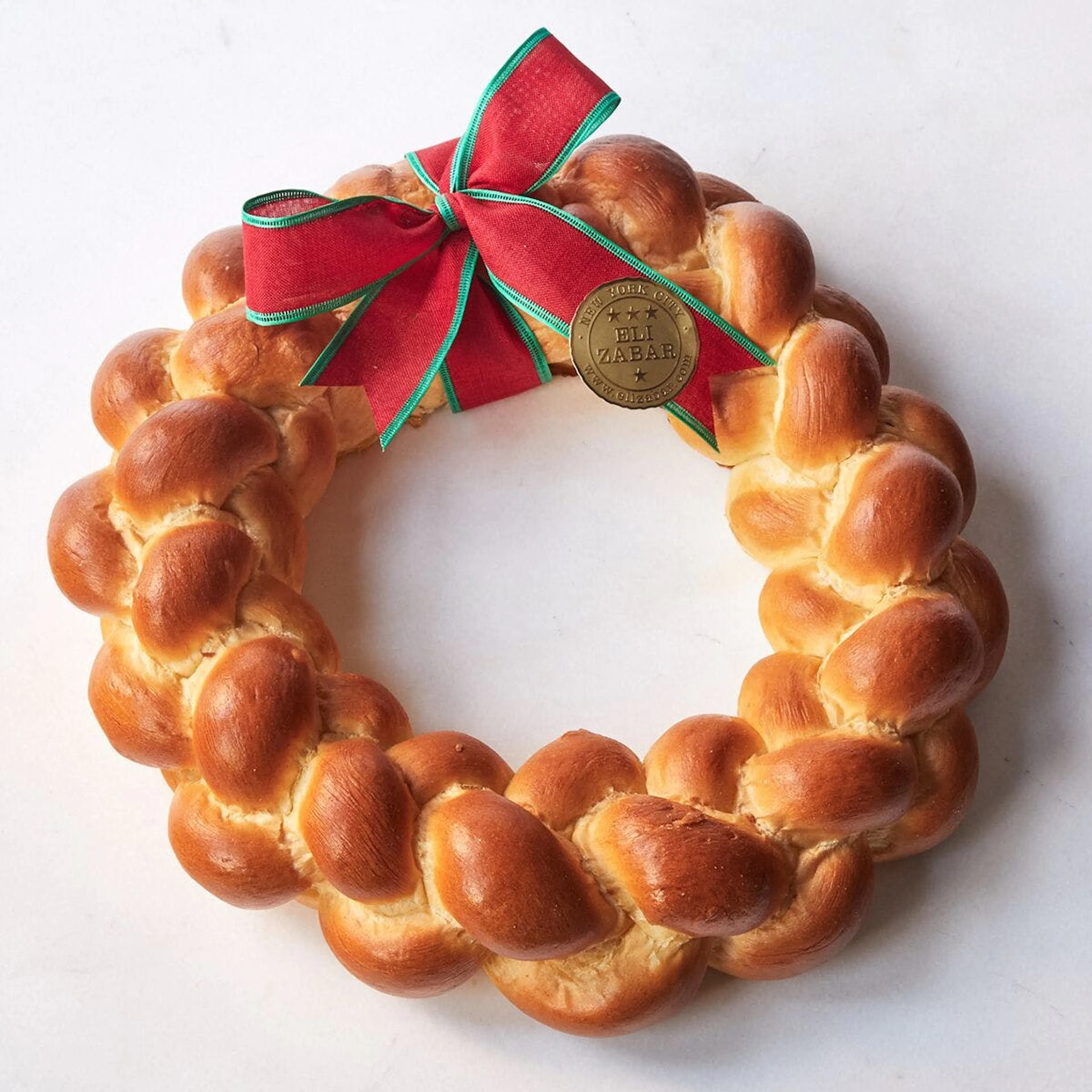 Christmas Challah Wreath by Eli Zabar | Goldbelly | Goldbelly