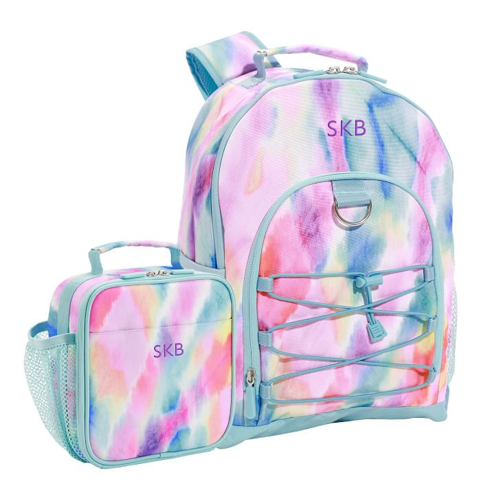 Watercolor Rainbow Tie-Dye Backpack & Lunch Box Bundle | Pottery Barn Teen