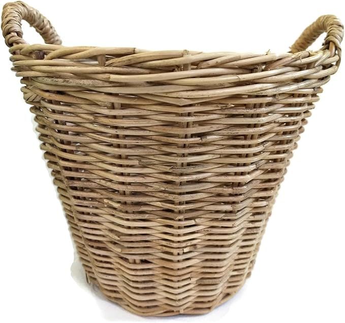 Wicker Woven V-Shape Storage Basket, Rattan Basket for Vase, Flower, Gardening, Fruits and Vegeta... | Amazon (US)