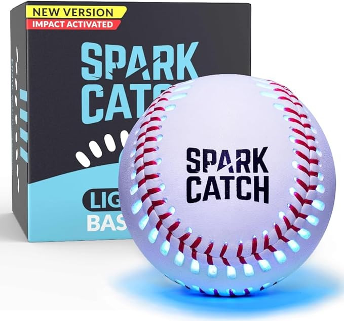 SPARK CATCH Light Up Baseball, Glow in The Dark Baseball, Sports Gear Accessories Gifts for Boys ... | Amazon (US)