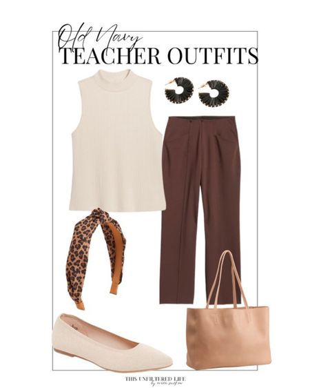 This teacher outfit has me dreaming of fall with these colors, BUT it’s so functional because we all know it will still be HOT when school starts! 
Back to School - Teacher Outfit - Old Navy - Midsize - Mom - Size 12 

#LTKworkwear #LTKBacktoSchool #LTKstyletip