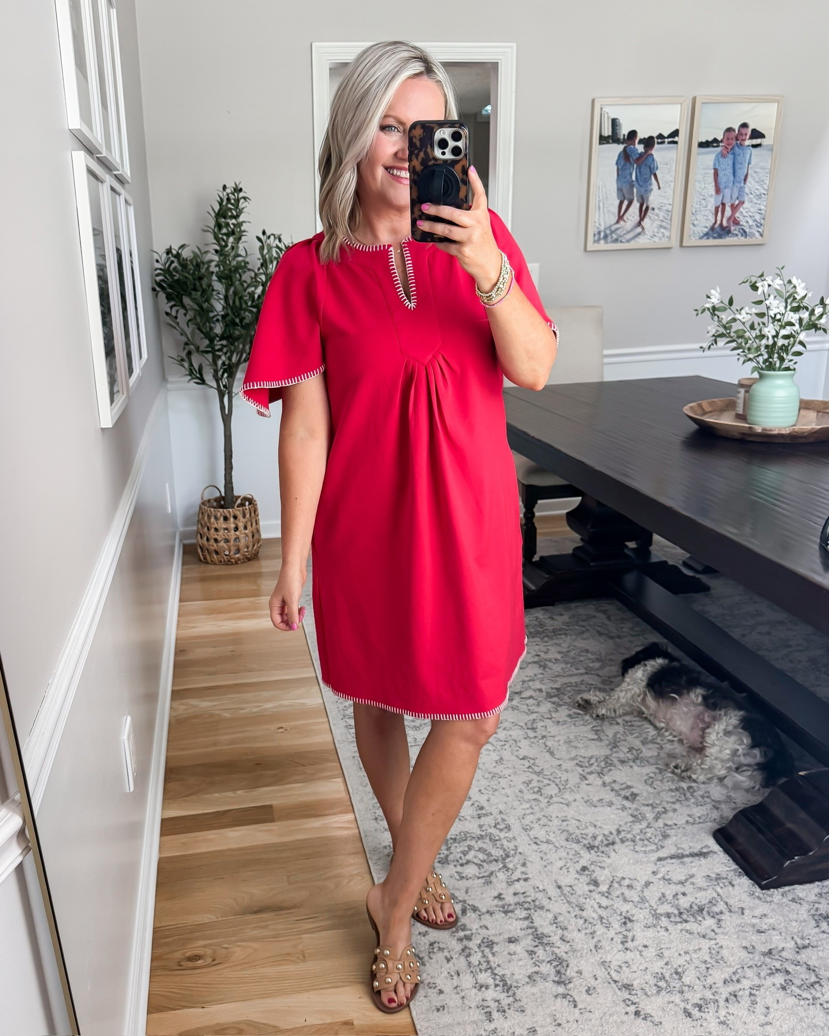 This red dress is such a standout for summer holidays, vacations, and special occasions. The relaxed fit keeps it comfortable, while the contrast trim adds just enough detail to make it feel elevated and polished.

red dress, summer dress, vacation outfit, holiday outfit, resort wear, patriotic style, casual chic, flattering dress, vacation fashion, summer style, effortless outfit, amazon fashion, lovelylifestyling

#LTKTravel #LTKOver40 #LTKootd