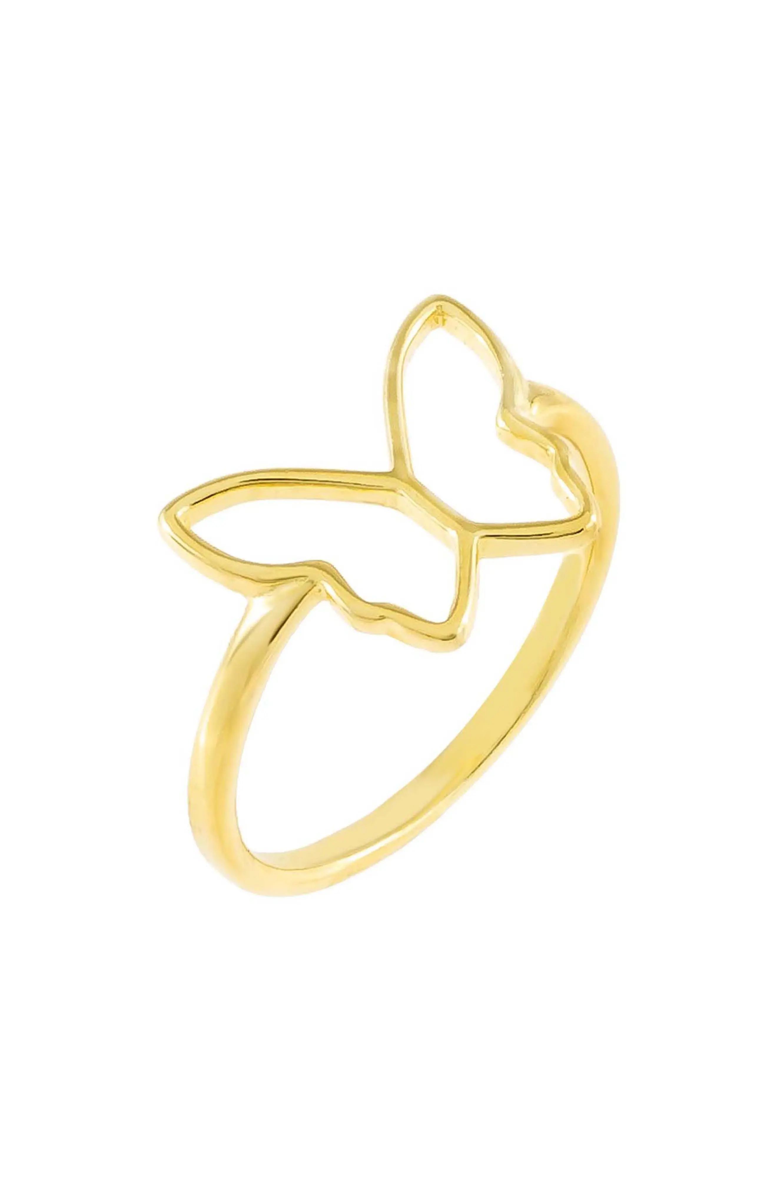 Women's Adina's Jewels Open Butterfly Ring | Nordstrom