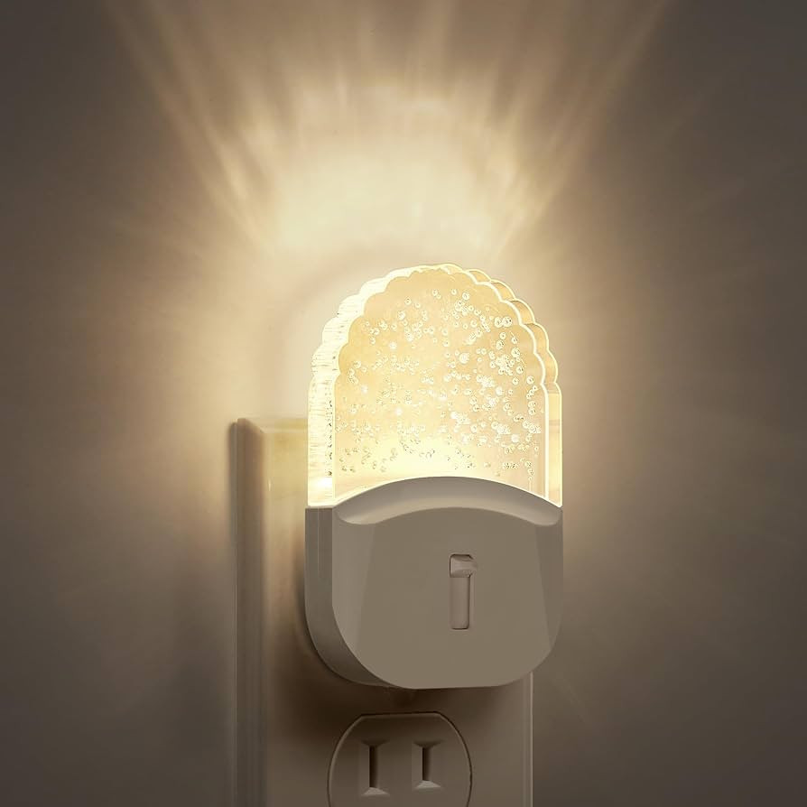 Bubble Night Light Plug in, DORESshop Dimmable Decorative Night Light, Dusk to Dawn Sensor LED Ac... | Amazon (US)
