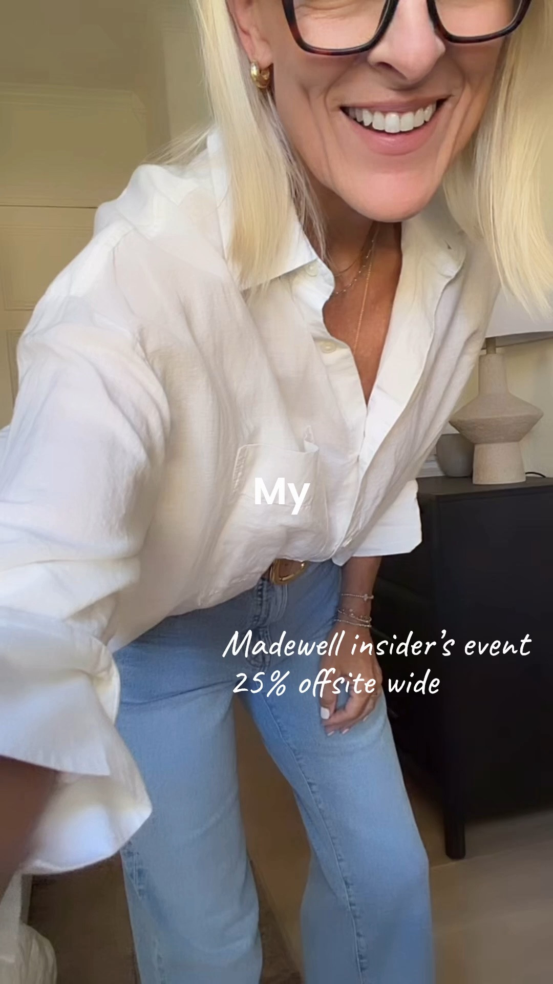 25% offsite wide made well insiders event 

Top - small
Denim - tts ￼

#LTKgrwm #LTKOver40 #LTKSaleAlert