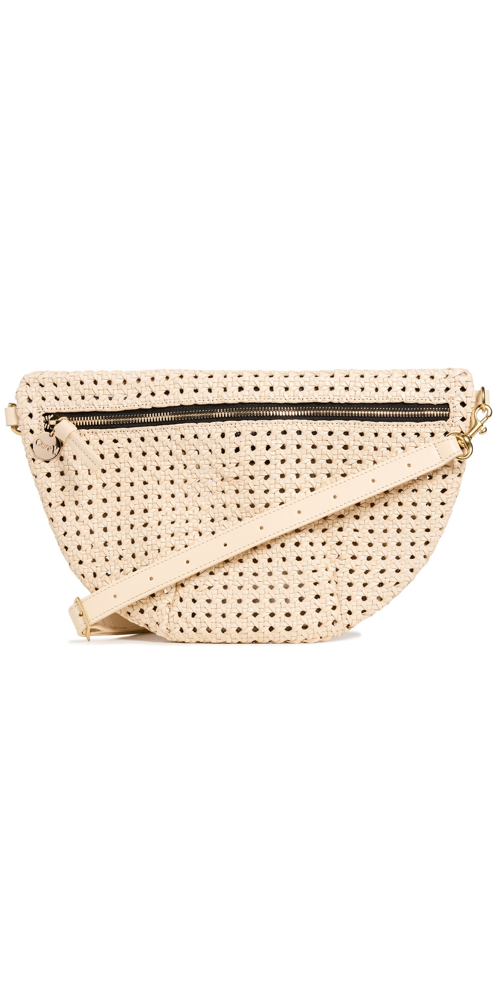 Clare V. Grande Fanny Cream Rattan One Size | Shopbop
