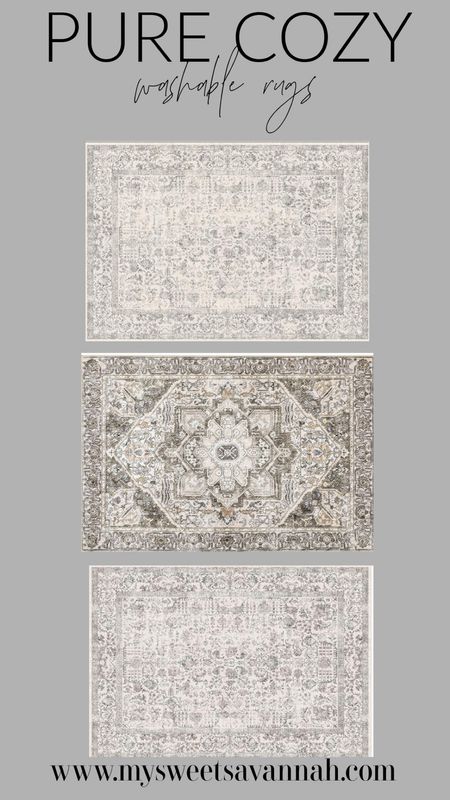 Pure cozy brand neutral washable rugs. 
Amazon find 

#LTKfindsunder100 #LTKhome