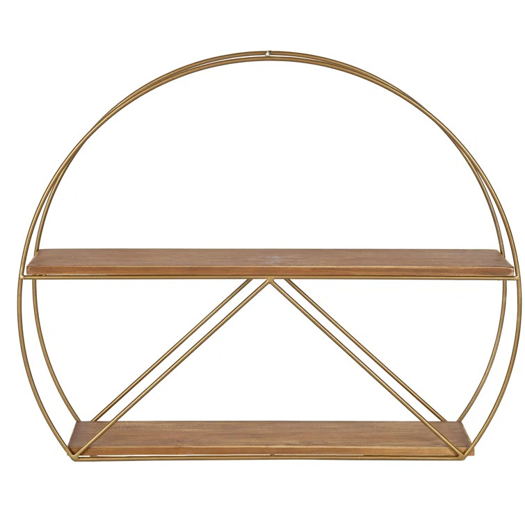 Amberly 2 Piece Circle Metal Accent Shelf | Wayfair North America