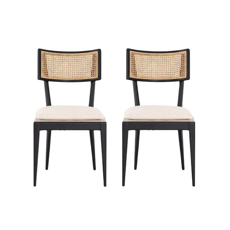 West Boylston Fabric Side Chair in Natural (Set of 2) | Wayfair North America