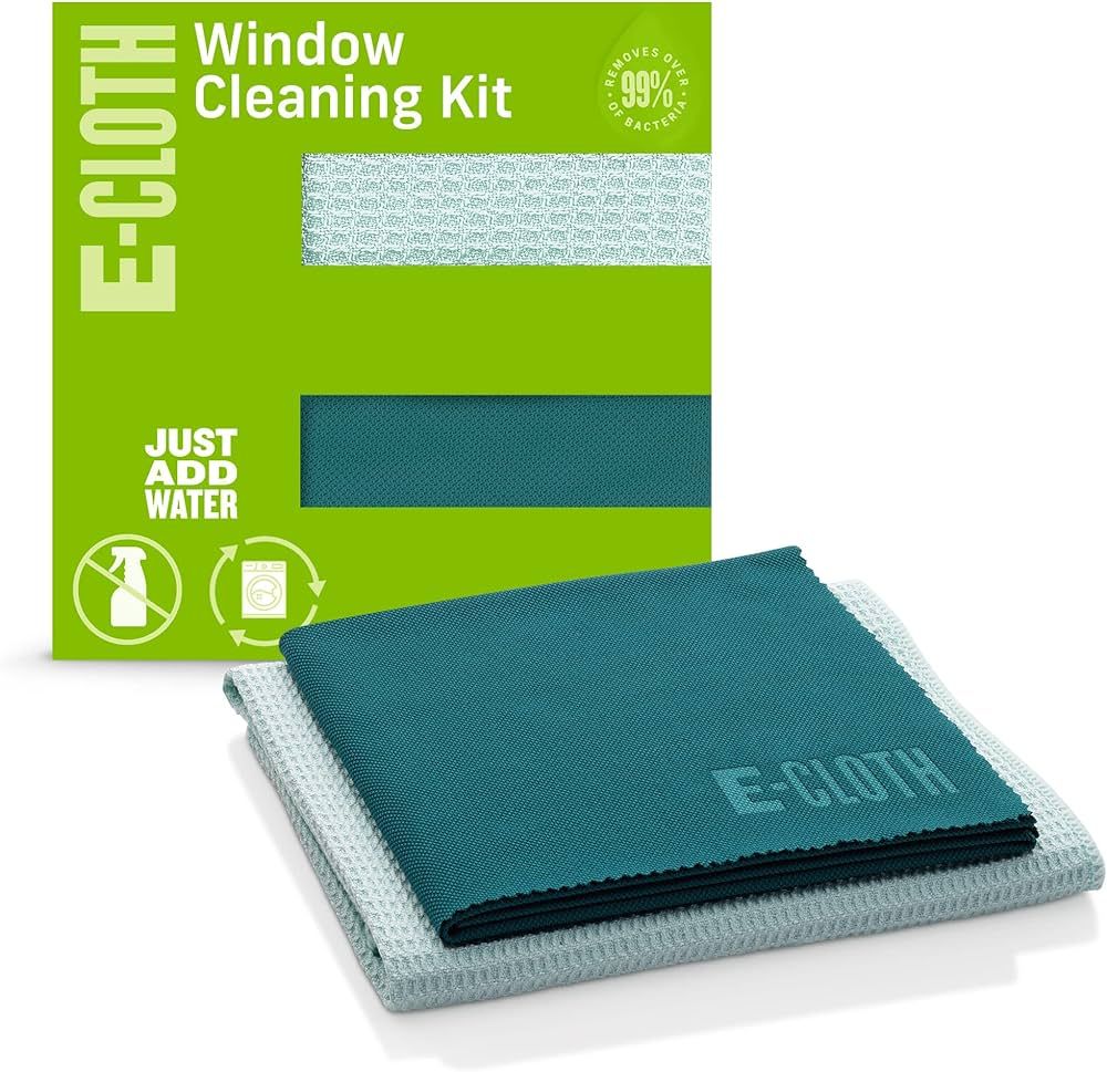 E-Cloth Microfiber Cleaning Cloth Glass Cleaner Kit - Microfiber Towel Cleaning Kit for Cars, Win... | Amazon (US)