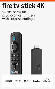 Amazon Fire TV Stick 4K (newest model) with AI-powered Fire TV Search, Wi-Fi 6, stream over 1.8 m... | Amazon (US)