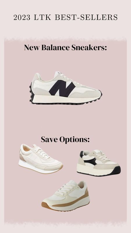 LTK best-seller: New Balance sneaker, Walmart sneakers, Target sneakers, white sneakers, neutral shoes 

#LTKfindsunder50 #LTKshoecrush #LTKfindsunder100