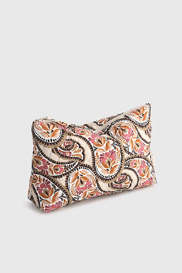 Vera Bradley Quilted Cotton Large Pouch in Blooming Paisley, Women's at Urban Outfitters | Urban Outfitters (US and RoW)