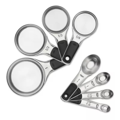 OXO 8-Piece Stainless Steel Measuring Cup/Spoon Set | Bed Bath & Beyond