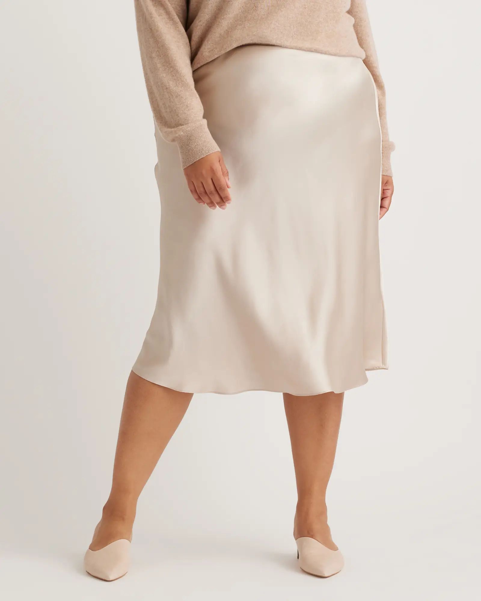 100% Washable Silk Skirt - Plus Size | Quince
