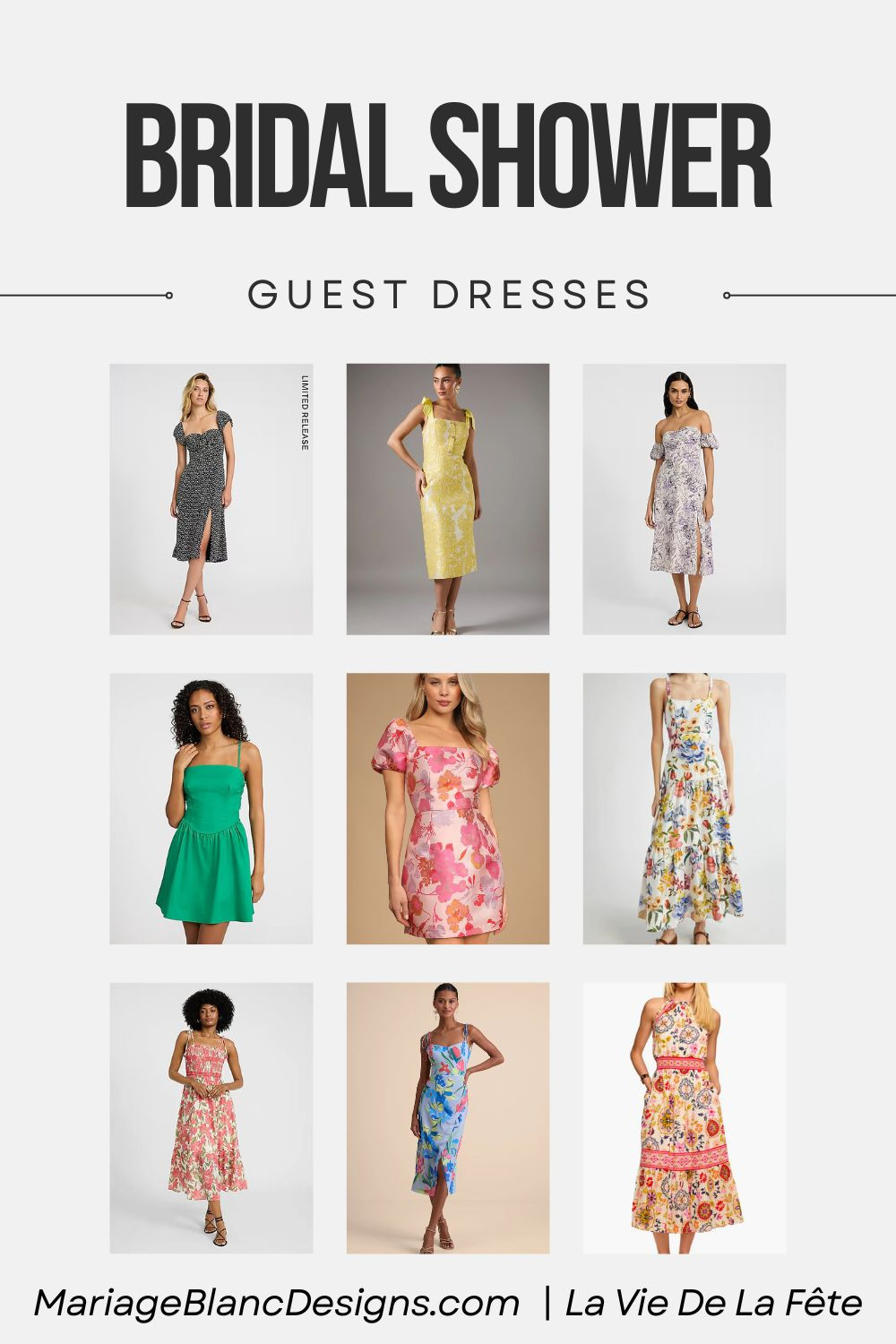 💐 Bridal Shower Guest Dress Edit 💐
Whether you’re brunching with the bride or sipping mimosas on the patio, these guest dresses are flirty, floral, and totally fête-ready.

From romantic pastels to bold florals and feminine silhouettes, I’ve linked some of my favorite finds for every kind of bridal shower vibe—from garden party chic to rooftop soirée.

👗 Tap to shop the exact dresses shown!

💌 These looks are bridal shower guest–approved, but they’re also perfect for brunches, summer weddings, and daytime events.

#BridalShowerStyle #GuestDressEdit #SummerWeddings #WhatToWear #DressesOfTheDay #WeddingSeasonStyle #LaVieDeLaFête #MariageBlancDesigns #LTKfashion  

 #LTKFindsUnder100 #LTKStyleTip #LTKWedding