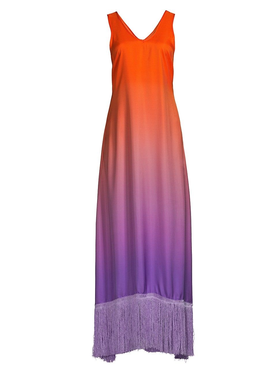Women's Donna Fringe Maxi Dress - Sunset - Size XS - Sunset - Size XS | Saks Fifth Avenue