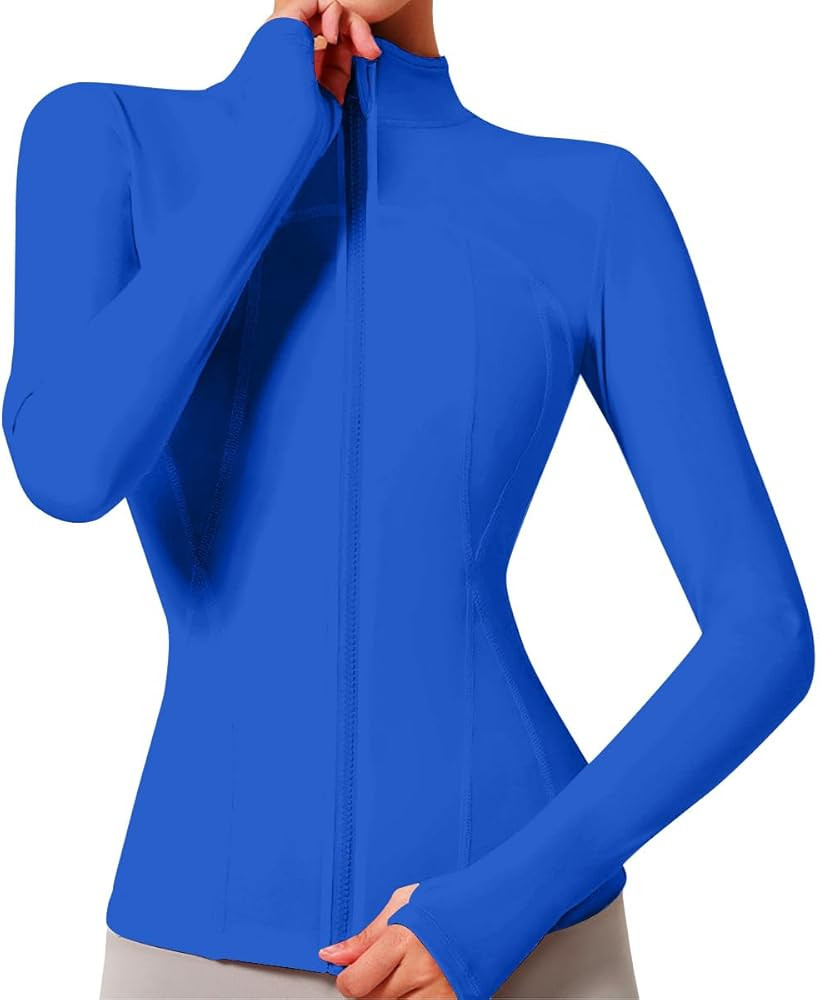 VUTRU Women's Workout Yoga Jacket Lightweight Slim Fit Athletic Full Zip Running Sport Track Shir... | Amazon (US)
