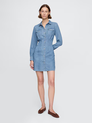 Western Denim Mini Shirtdress | Gap (US)
