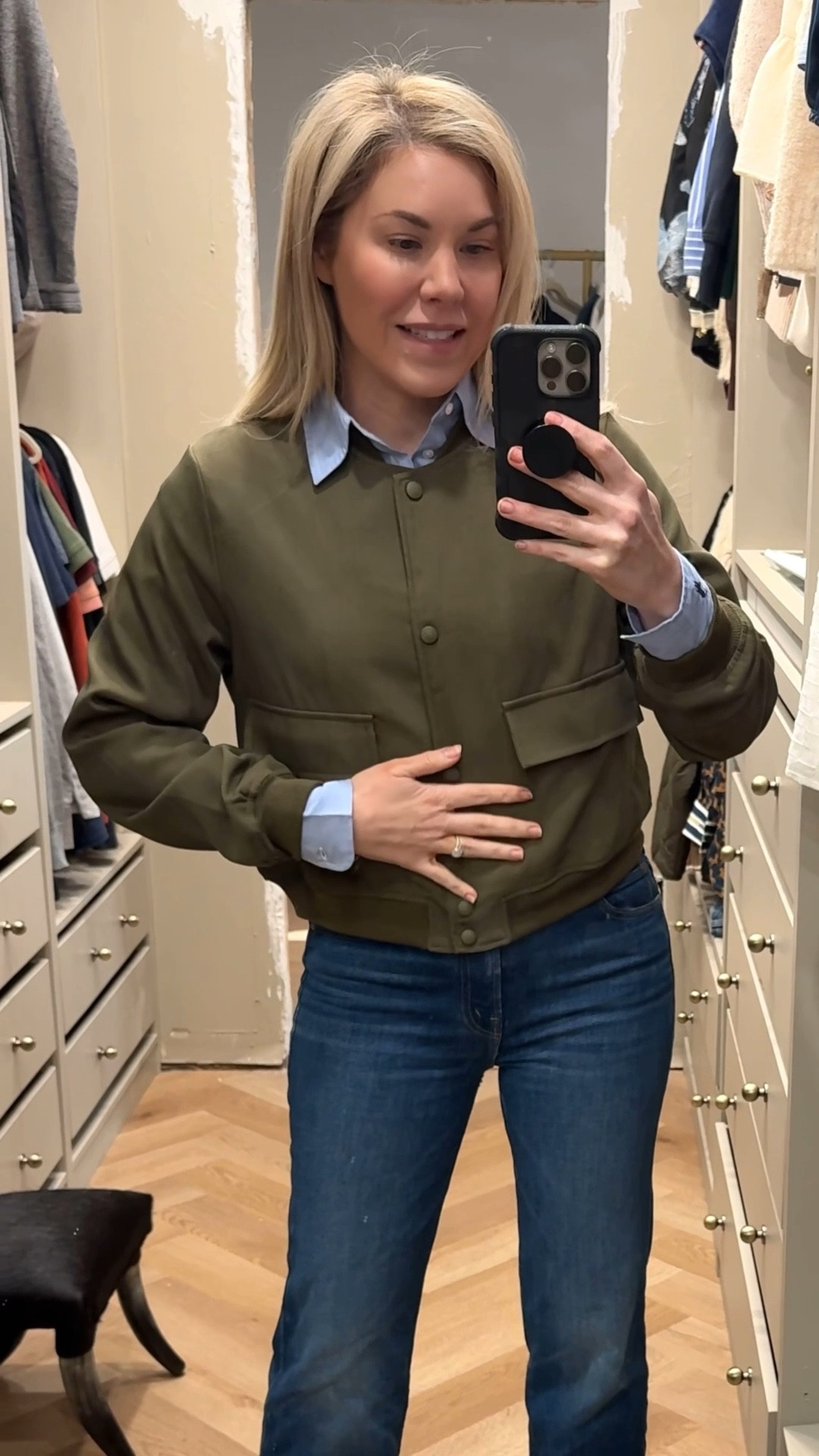 Polo button down top
Mother jeans (fit TTS)


#LTKootd #LTKstorytime #LTKgrwm