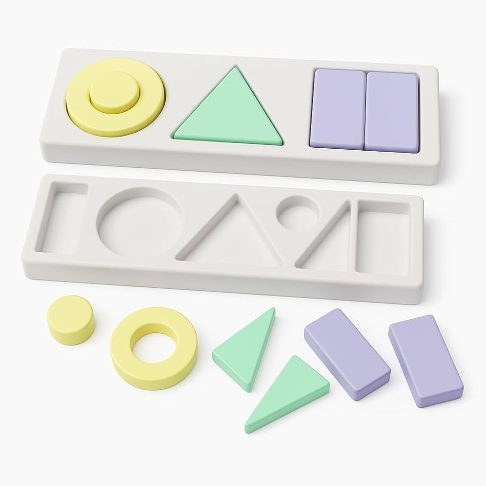 2-in-1 Perfect Easter Basket Gift Shape Sorter Puzzle & Montessori Wooden Color – CPSC Certifie... | Amazon (US)