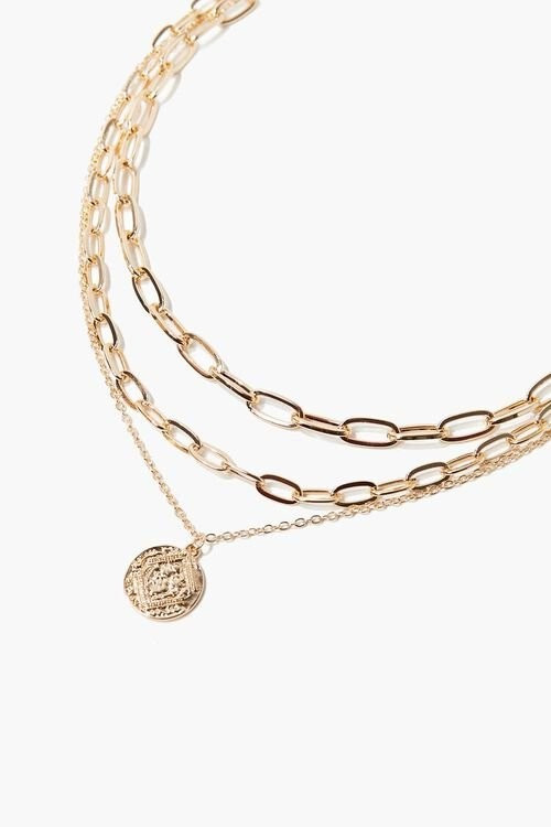 Ancient Coin Pendant Layered Necklace | Forever 21 (US)