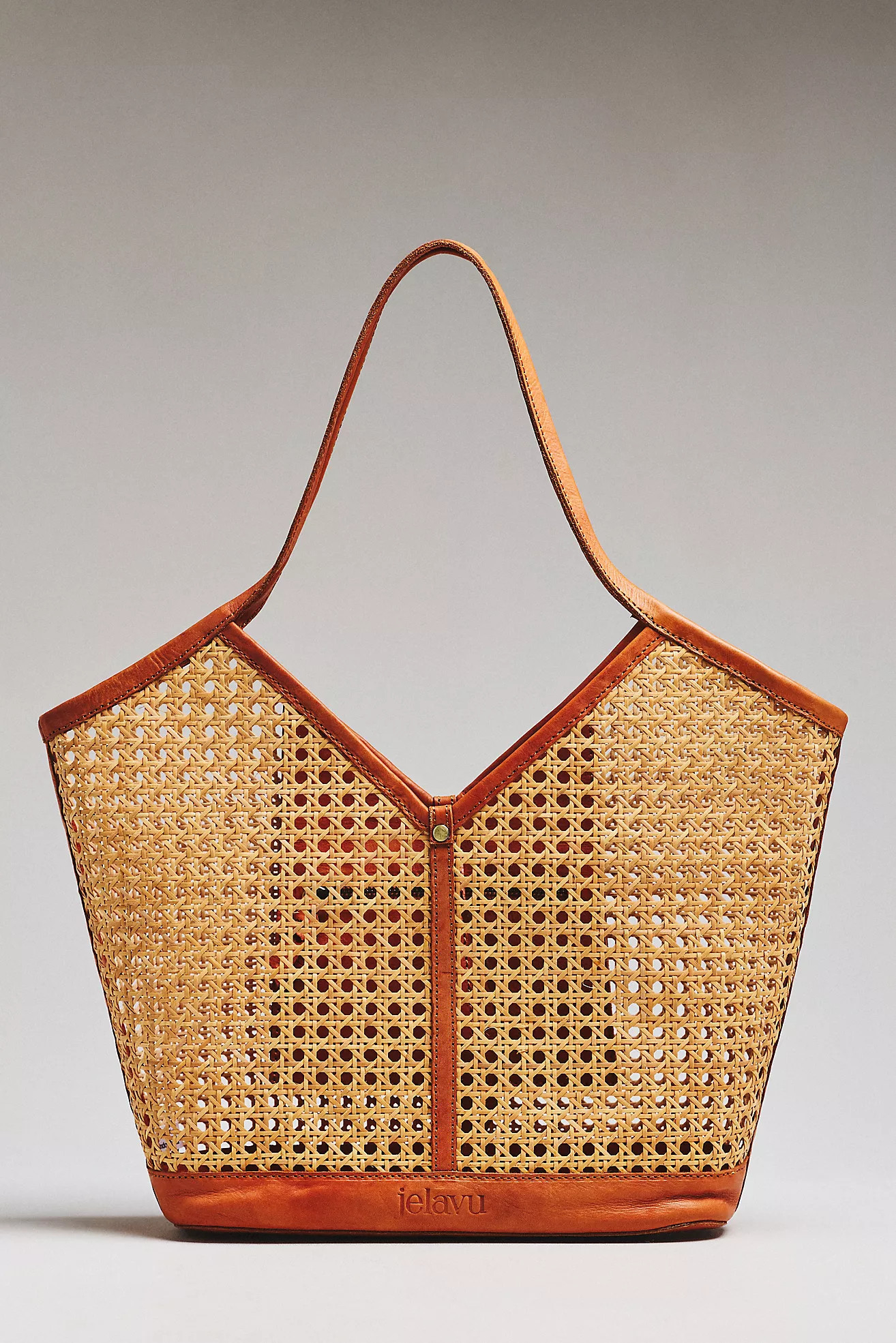 Jelavu Ophelia Handwoven Cane Tote Bag | Anthropologie (US)