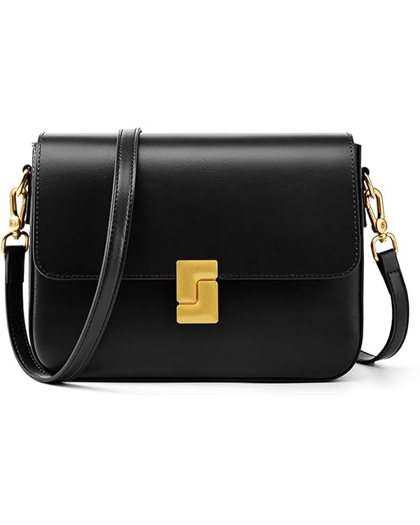 Shoulder Bags for Women, Genuine Leather Crossbody Purses Vintage Handbags-Adjustable Strap Desig... | Amazon (US)