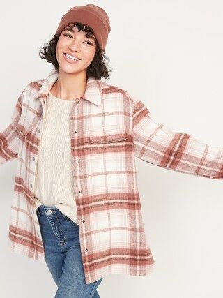 Transitional Plaid Utility Shacket for Women | Old Navy (US)