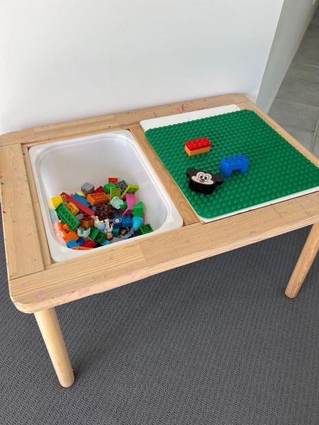 Kids activity table, kids sensory table, building blocks, duplo, lego, toy storage bins, duplo baseplate 

#LTKbaby #LTKfamily #LTKkids