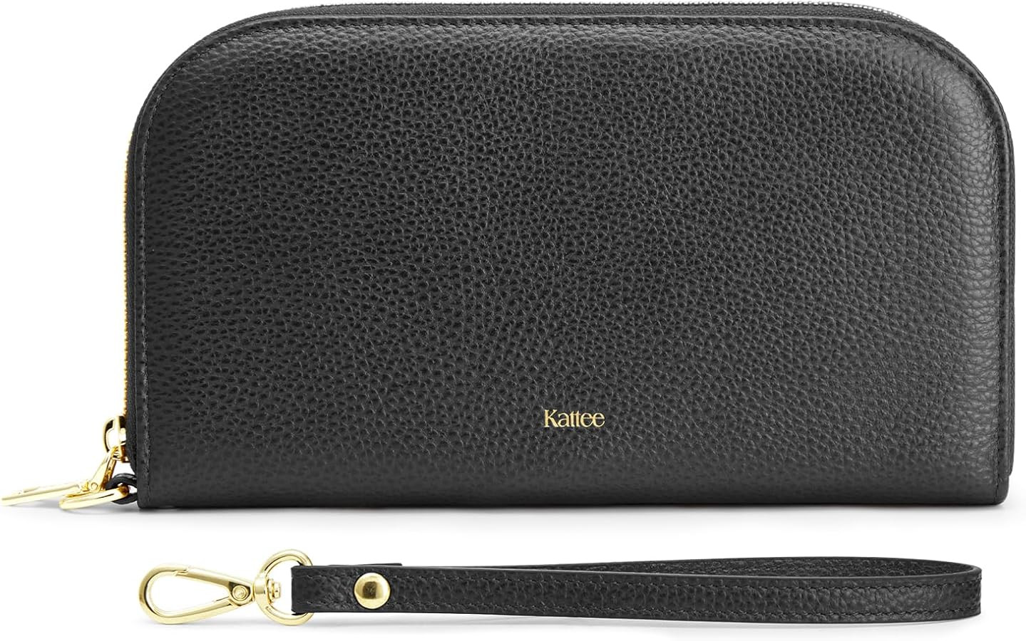 Kattee RFID Wallet Women, Leather Wristlet Wallets for Women,Slim Clutch Purses Card Holder with ... | Amazon (US)