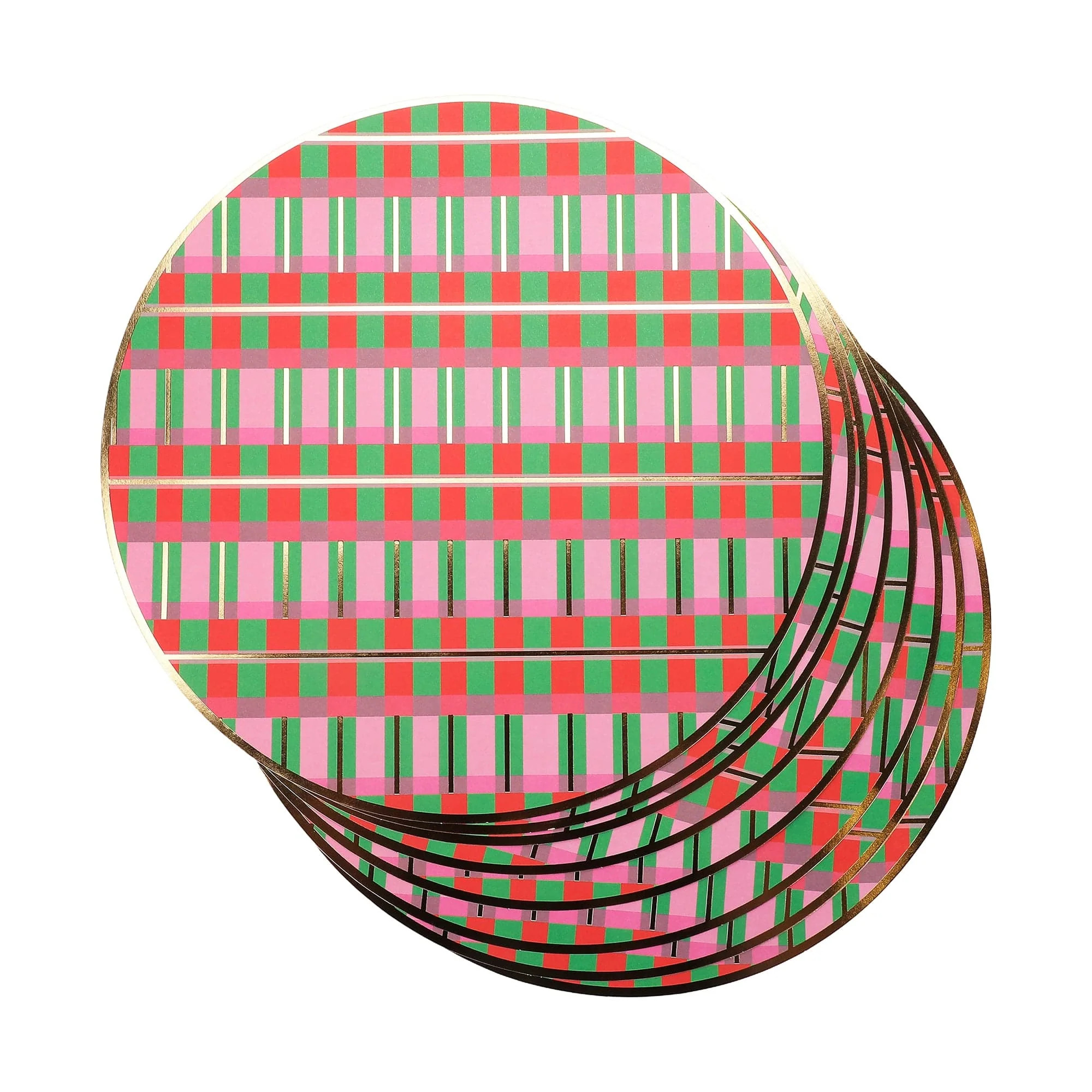 Christmas Plaid Holiday Placemats (10 count) | Packed Party