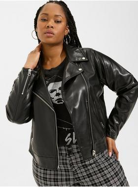 Faux Leather Asymmetrical Moto Jacket | Torrid (US & Canada)